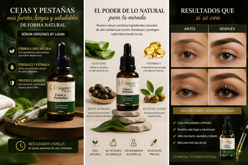 EL SECRETO DE UNA MIRADA QUE DESTACA - Sérum Orígenes By Liann para Cejas y Pestañas